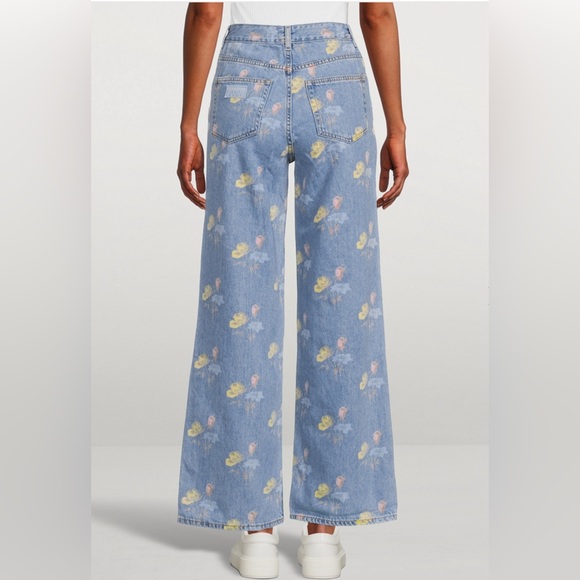 GANNI Baggy Pants in Floral Prints Size 30 - Picture 4 of 13